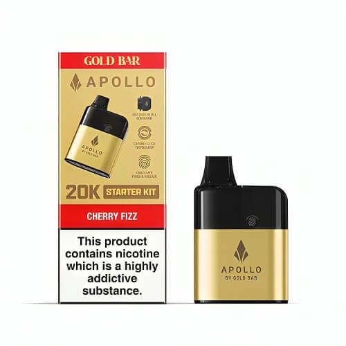 Apollo 20000 Prefilled Starter Kit - Pack of 5 - Eliquid Base - Cherry Fizz