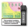 Box of 10 Elf Bar Elfa Pre - Filled Pod - Eliquid Base - Apple Peach