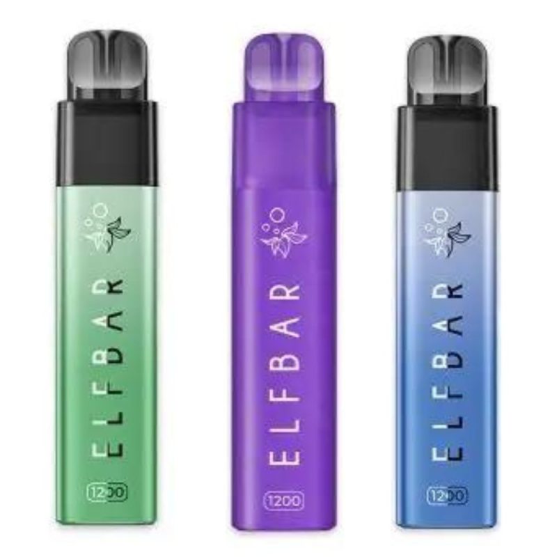 elf bar 1200 2 in 1 prefilled pod vape kit 700255