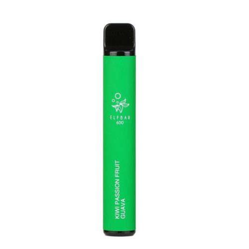 Elf Bar 600 Puffs Disposable Device | No Nicotine - Eliquid Base-Kiwi Passion Fruit Guava