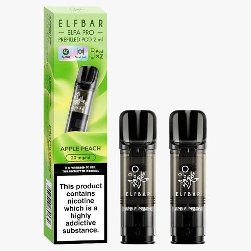 Elf Bar Elfa Pro Pre-Filled Pods - 20MG - Eliquid Base-Apple Peach