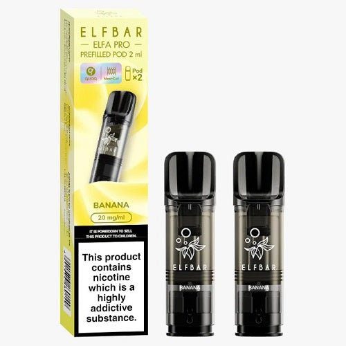 Elf Bar Elfa Pro Pre-Filled Pods - 20MG - Eliquid Base-Banana