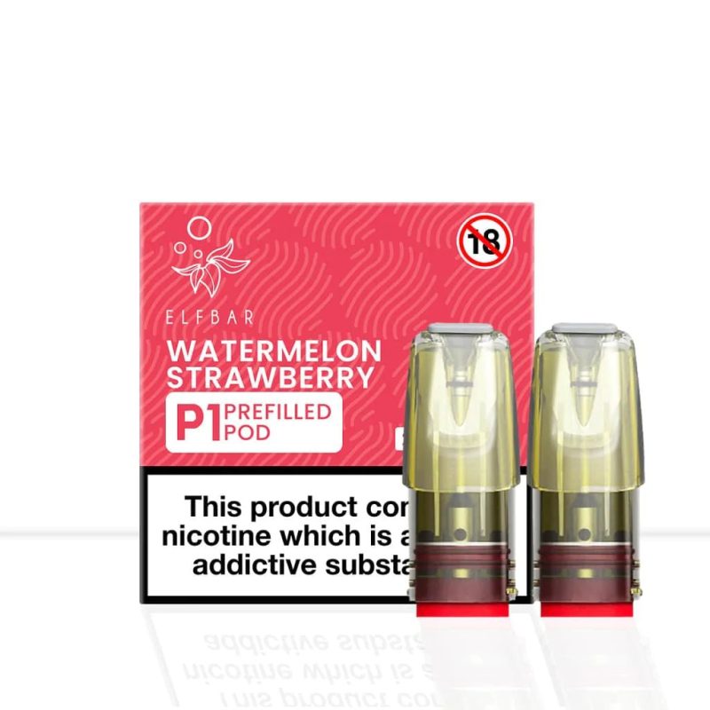 Elf Bar Mate P1 Pods - Eliquid Base-Watermelon Strawberry