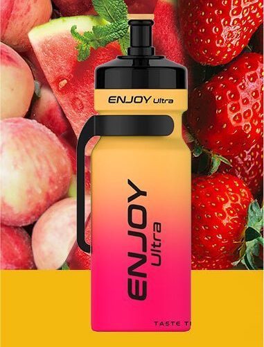 Enjoy Ultra 9000 Disposable Vape - Eliquid Base - Peach Watermelon Strawberry