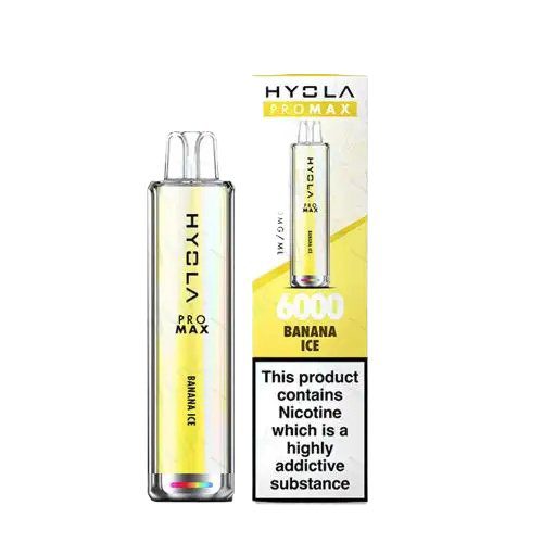 Hyola Pro Max 6000 Disposable Vape Pod Device - Eliquid Base - Banana Ice