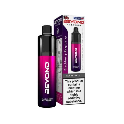 IVG Beyond Clk 6000 Disposable Vape Pod Device - 20MG - Eliquid Base - Blackberry Raspberry