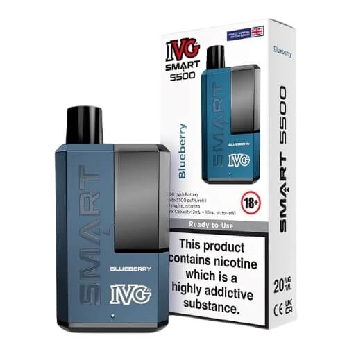 IVG Smart 5500 Disposable Vape Kit - Eliquid Base - Blueberry