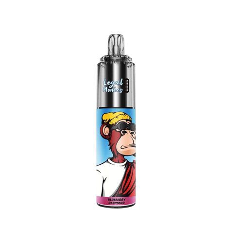 Legal Monkey 9000 puffs Disposable Vape Device - 20MG - Eliquid Base - Blueberry Raspberry